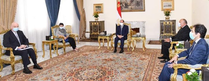 الرئيس السيسى يؤكدان النَيل من كيانات الدول في المنطقة تتيح المساحة لانتشار الإرهاب والفكر المتطرف