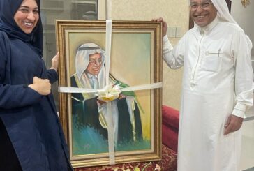 الفنانة التشكيلية سعدية آل حمود تشيد بوقفة ودعم الشيخ عبداللطيف النمر